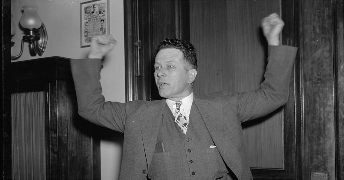 Senator Ellender celebrates the blocking of the anti-lynching bill in 1938