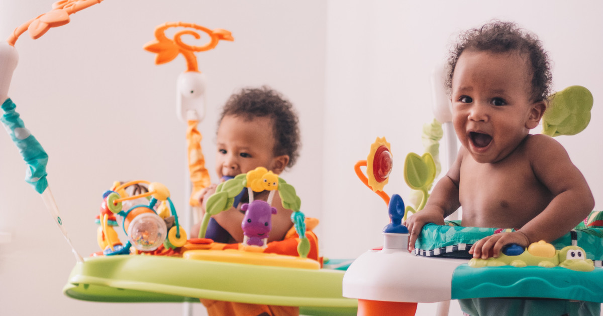 young children playing