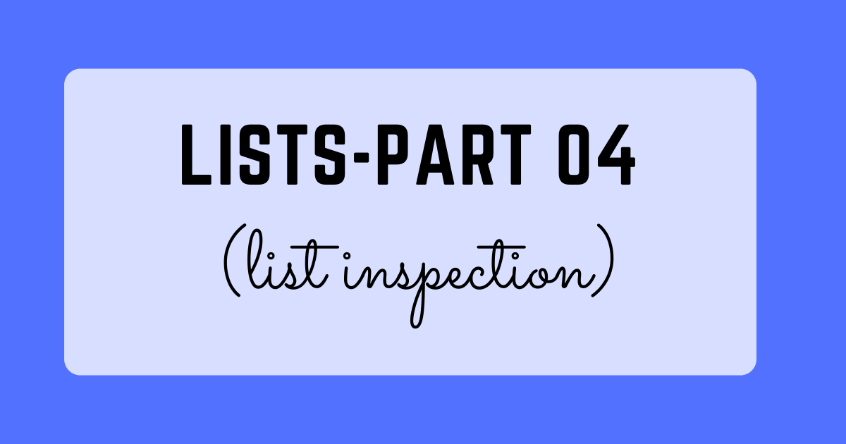 list inspection
